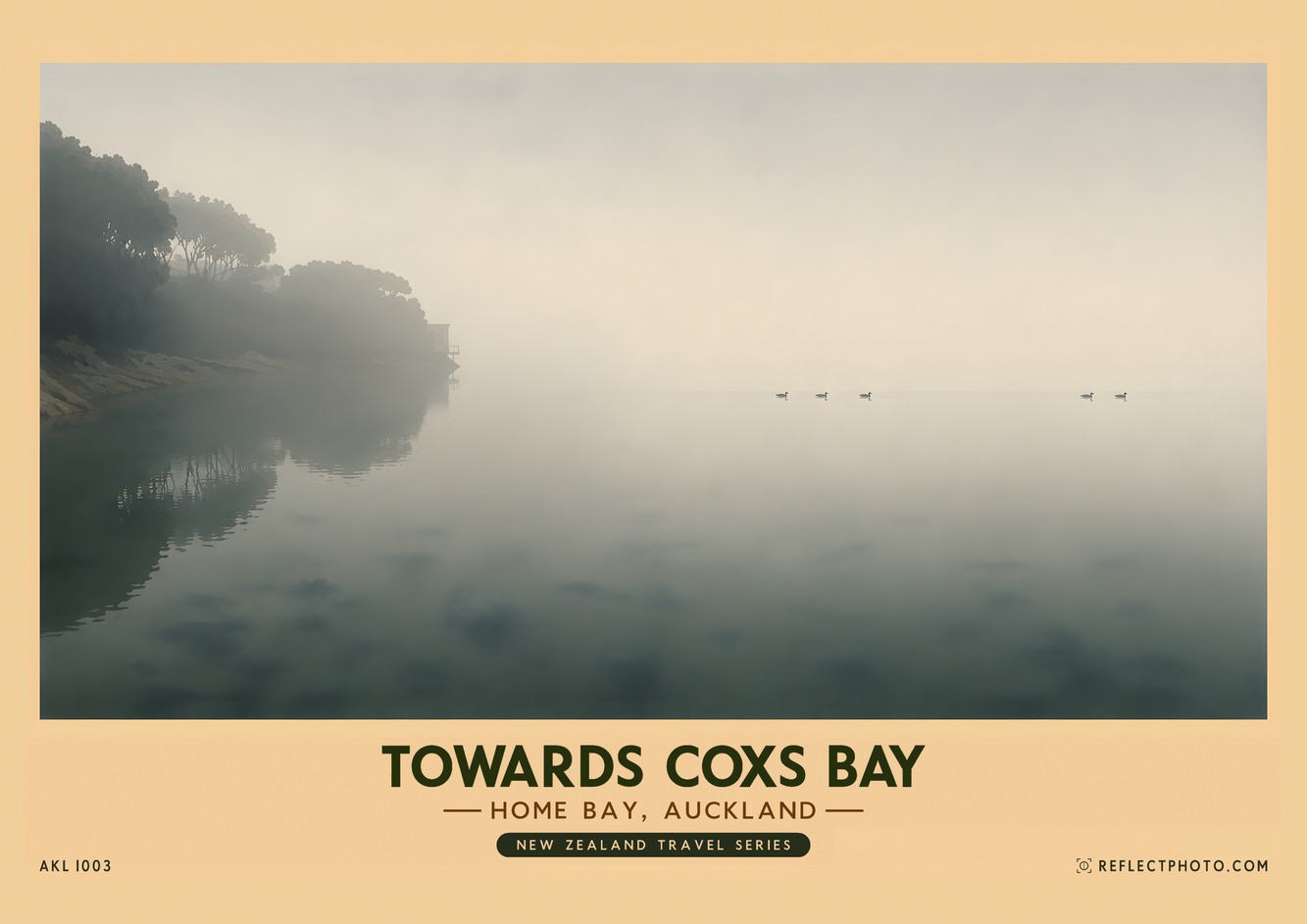 Towards Coxs Bay — New Zealand Travel Series print by Reflect Photo