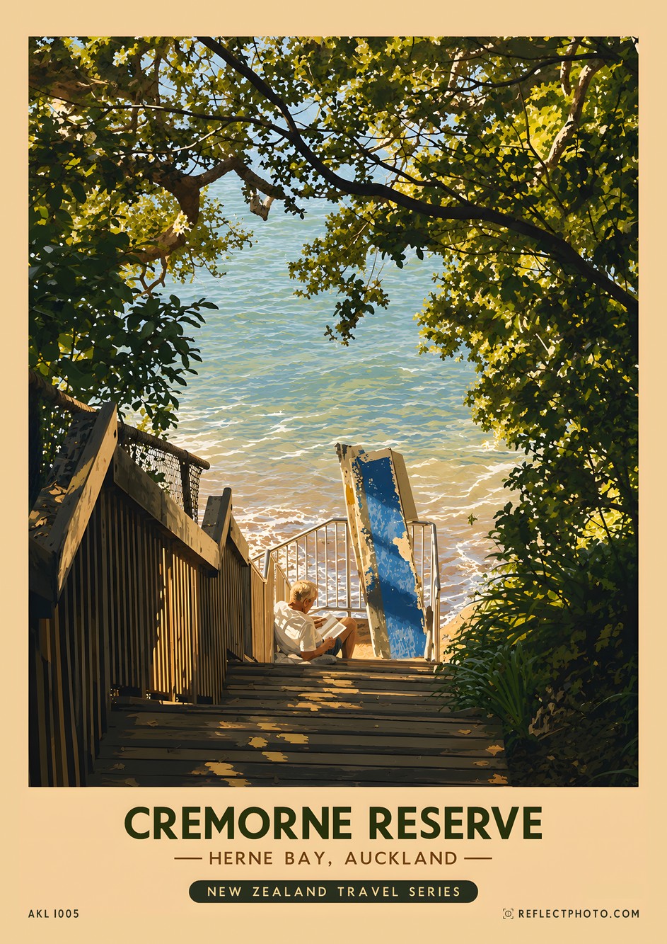 Cremorne Reserve — New Zealand Travel Series print by Reflect Photo