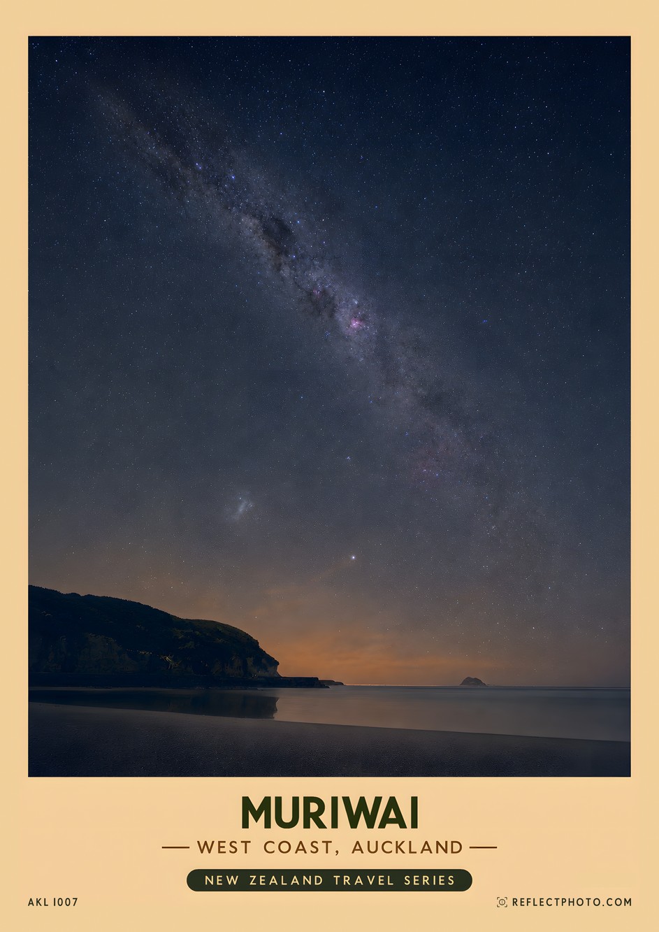 Muriwai — New Zealand Travel Series print by Reflect Photo
