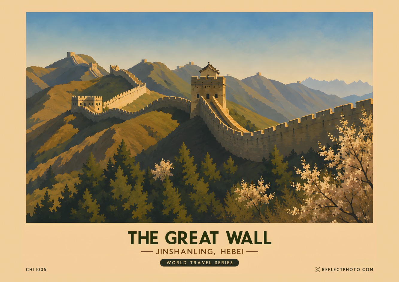 The Great Wall — World Travel Series print by Reflect Photo