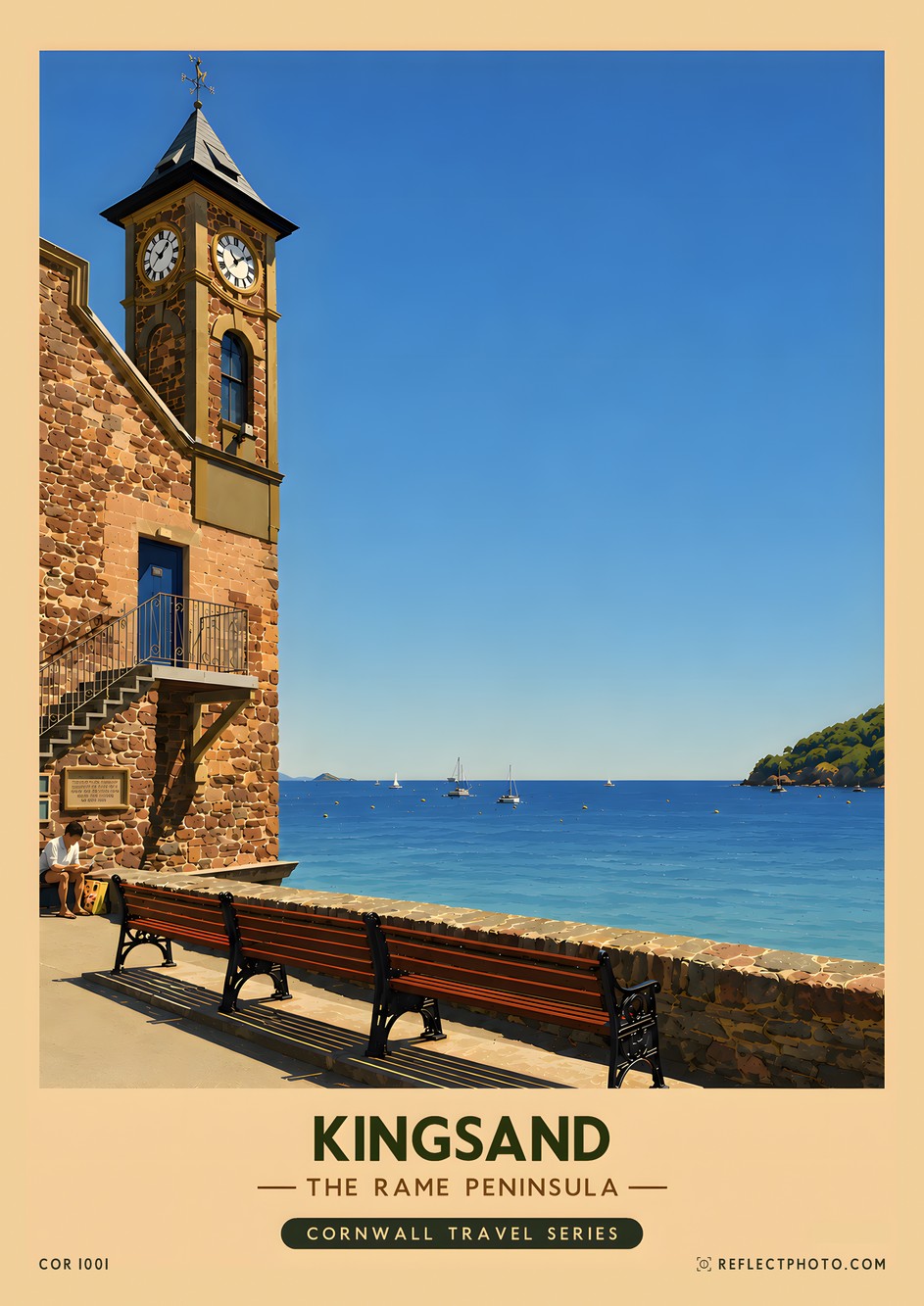 Kingsand — Cornwall Travel Series print by Reflect Photo