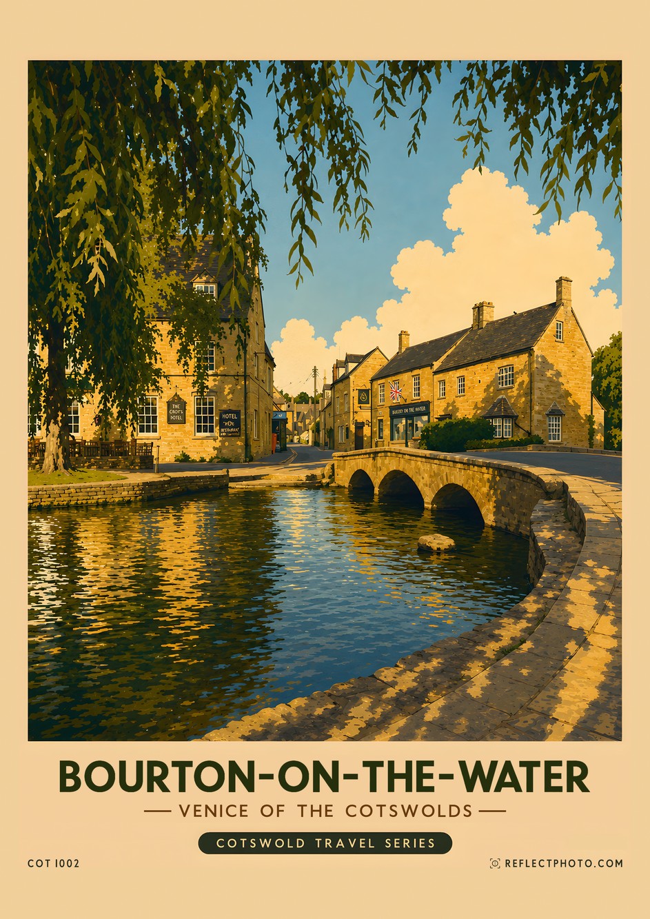 Bourton-on-the-Water — Cotswold Travel Series print by Reflect Photo