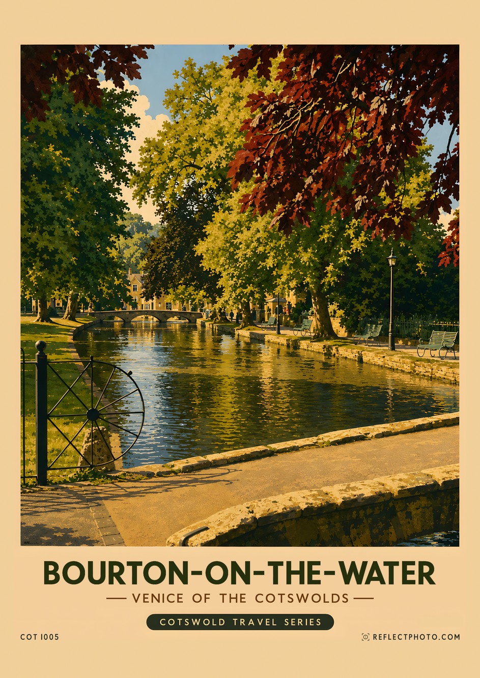 Bourton-on-the-Water — Cotswold Travel Series print by Reflect Photo