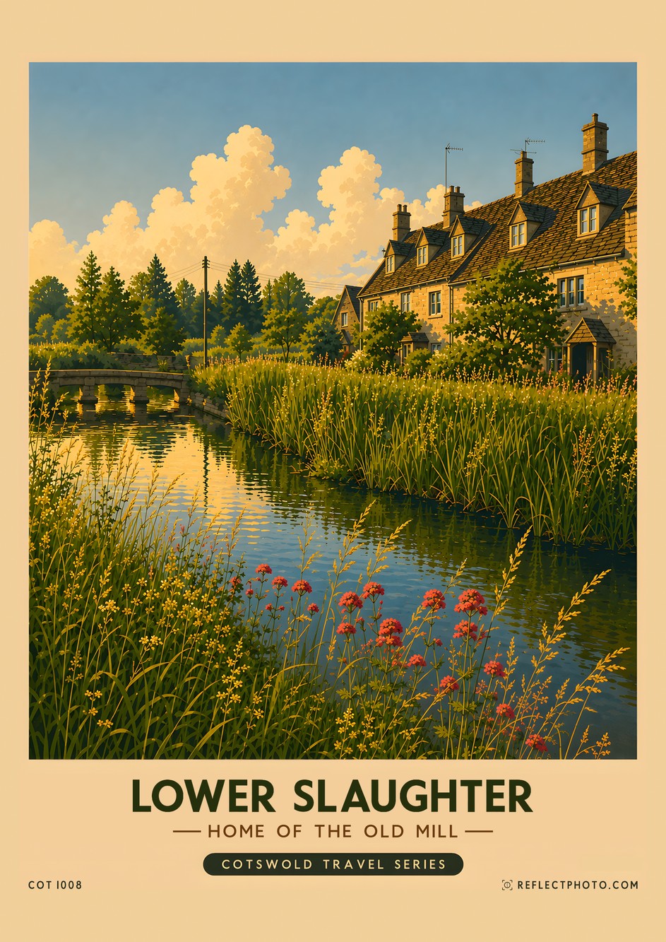 Lower Slaughter — Cotswold Travel Series print by Reflect Photo
