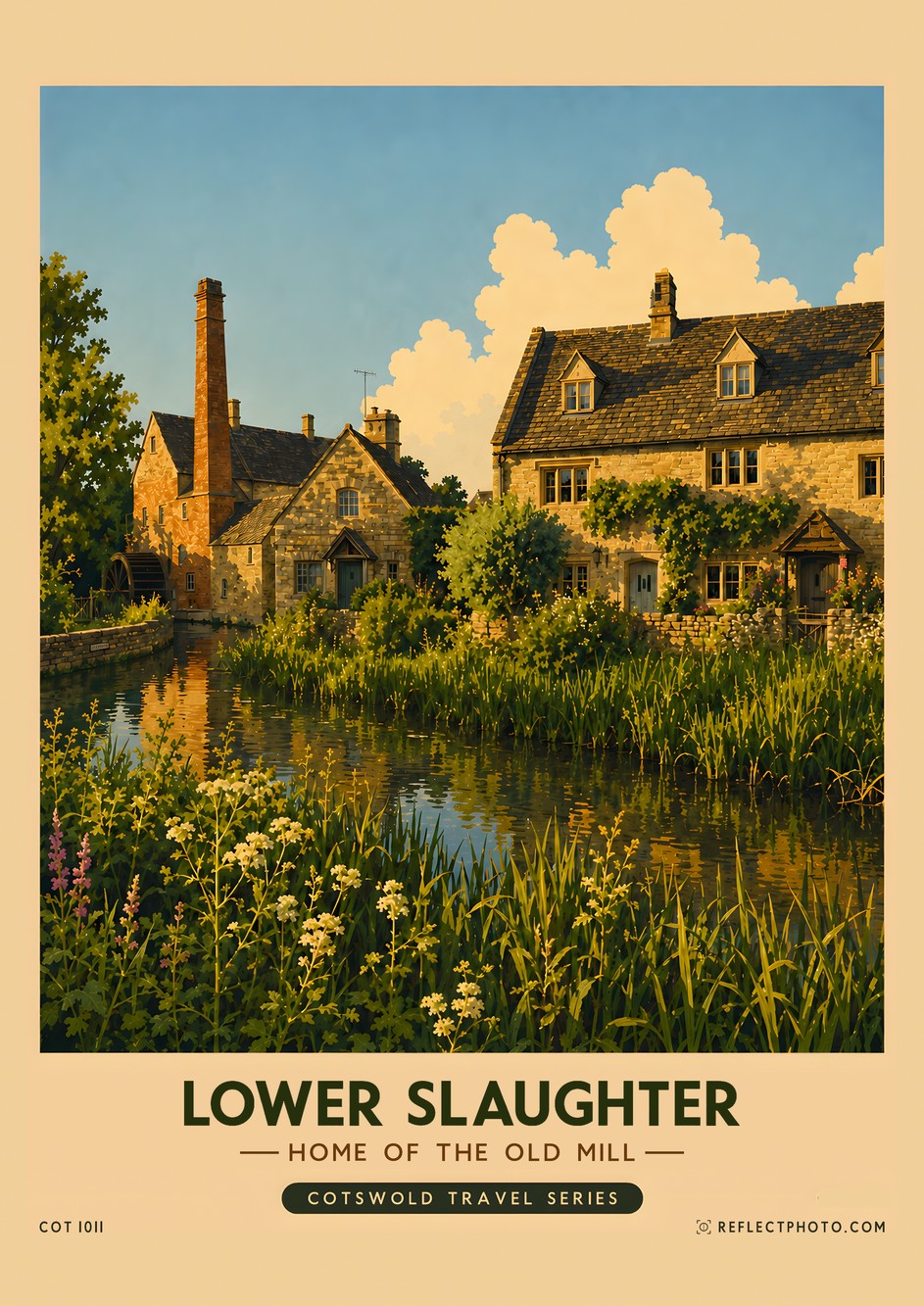 Lower Slaughter — Cotswold Travel Series print by Reflect Photo