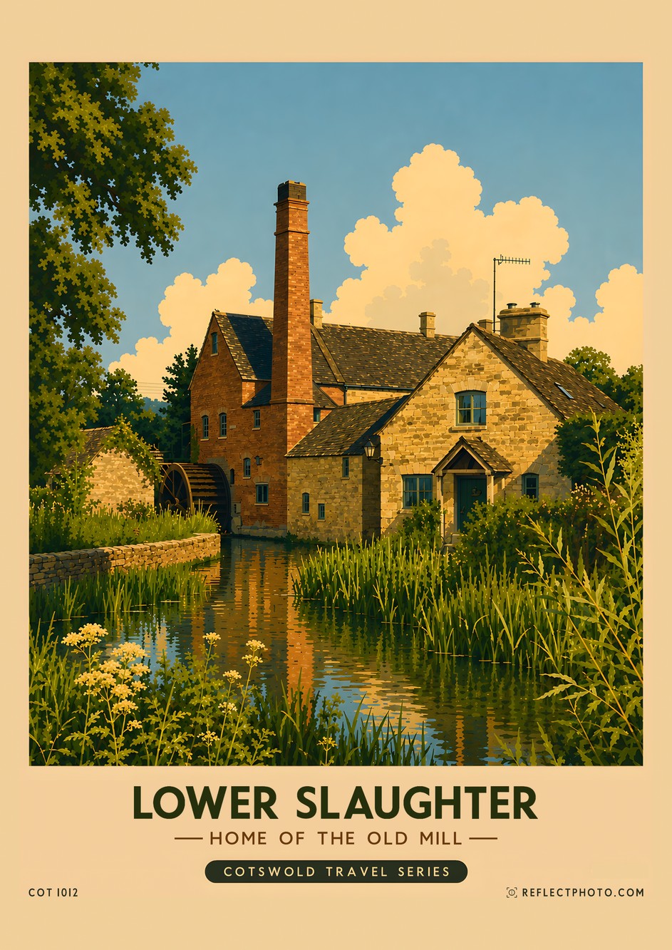 Lower Slaughter — Cotswold Travel Series print by Reflect Photo