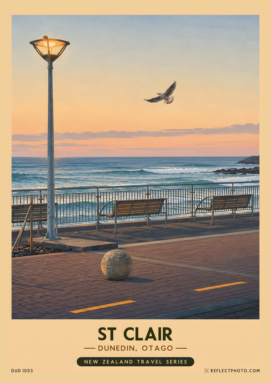 St Clair — New Zealand Travel Series print by Reflect Photo