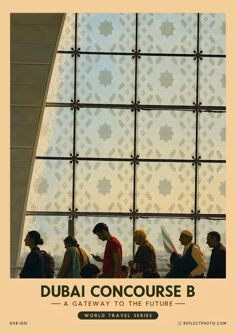 Dubai Concourse B — World Travel Series print by Reflect Photo